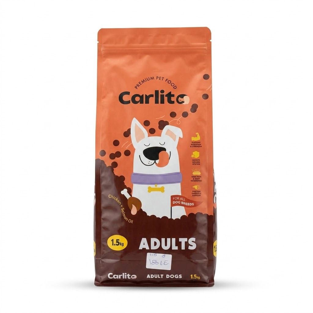 Carlito Premium Pet Food Adult Dogs - Chicken + Salmon Oil - 1.5kg