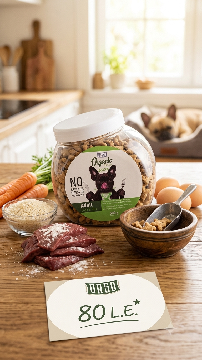 DURO Organic Adult Dog Biscuits Liver & Rice - 500g