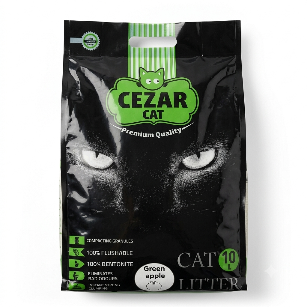 CEZAR Cat Litter - Green Apple Scent