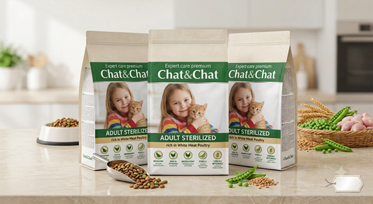 Chat & Chat Sterilized Adult Cat Food White Meat Poultry - 900g