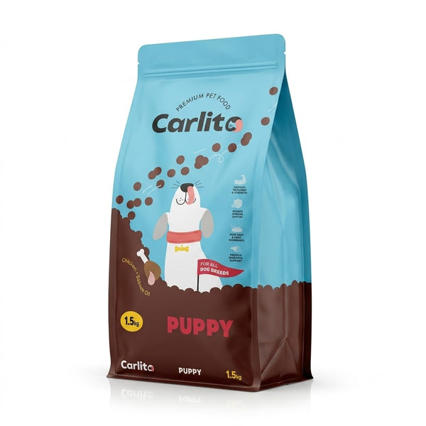 Carlito Premium Pet Food Puppy - Chicken + Salmon Oil - 1.5kg