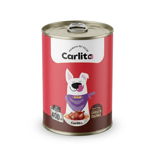 Carlito Premium Pet Food Chicken Chunks in Gravy for Adult Dogs - 400g