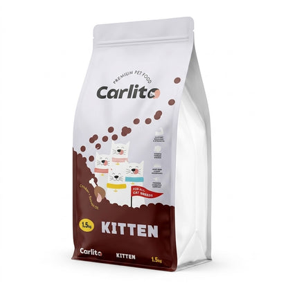 Carlito Premium Pet Food Kitten - Chicken + Salmon Oil - 1.5kg