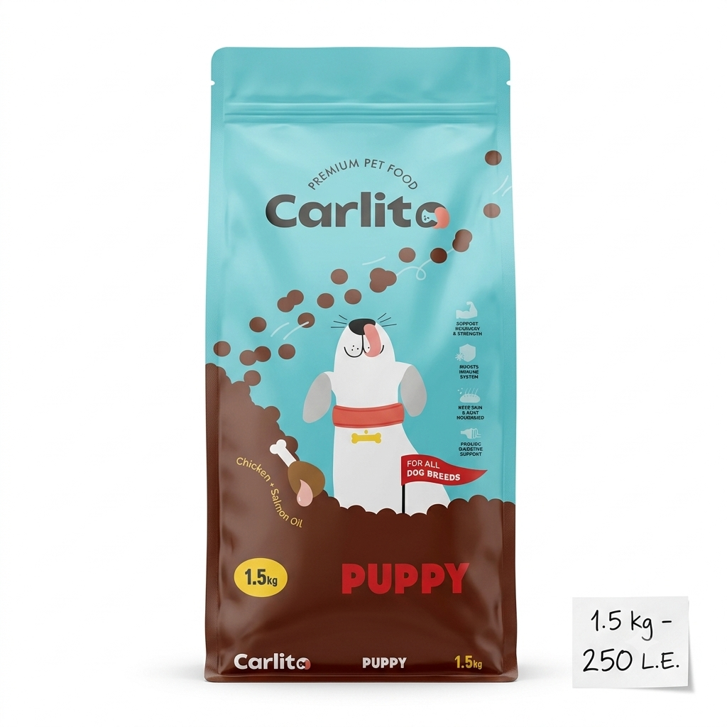 Carlito Premium Pet Food Puppy - Chicken + Salmon Oil - 1.5kg
