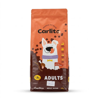 Carlito Premium Pet Food Adult Dogs - Chicken + Salmon Oil - 1.5kg