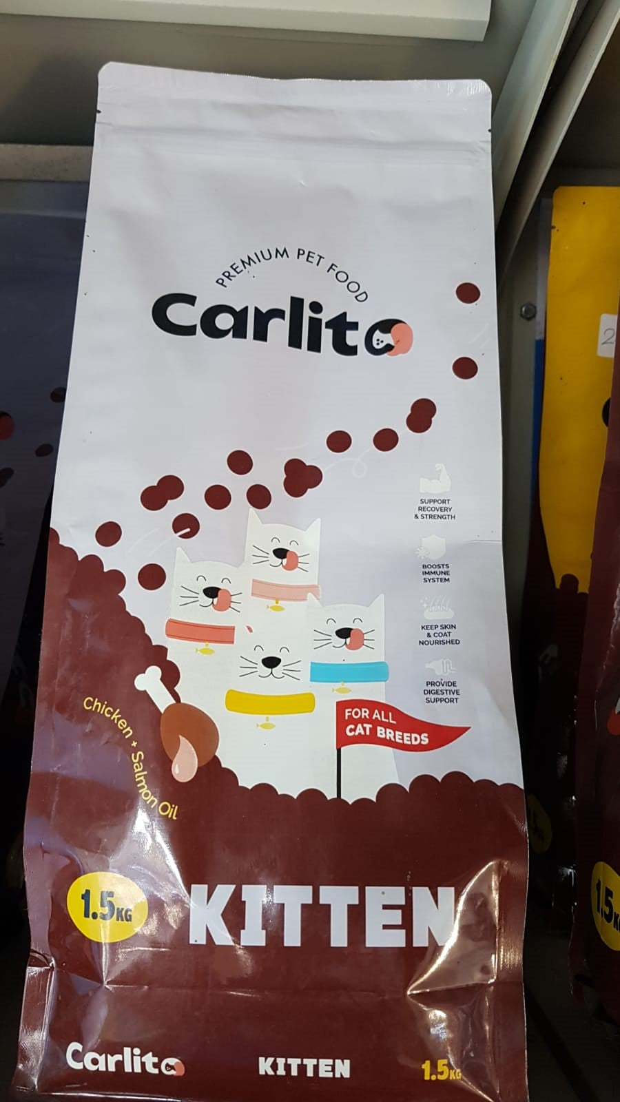 Carlito Premium Pet Food Kitten - Chicken + Salmon Oil - 1.5kg