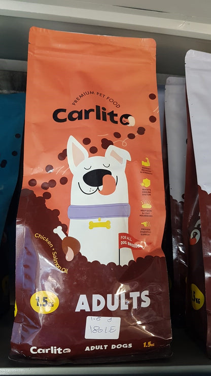 Carlito Premium Pet Food Adult Dogs - Chicken + Salmon Oil - 1.5kg