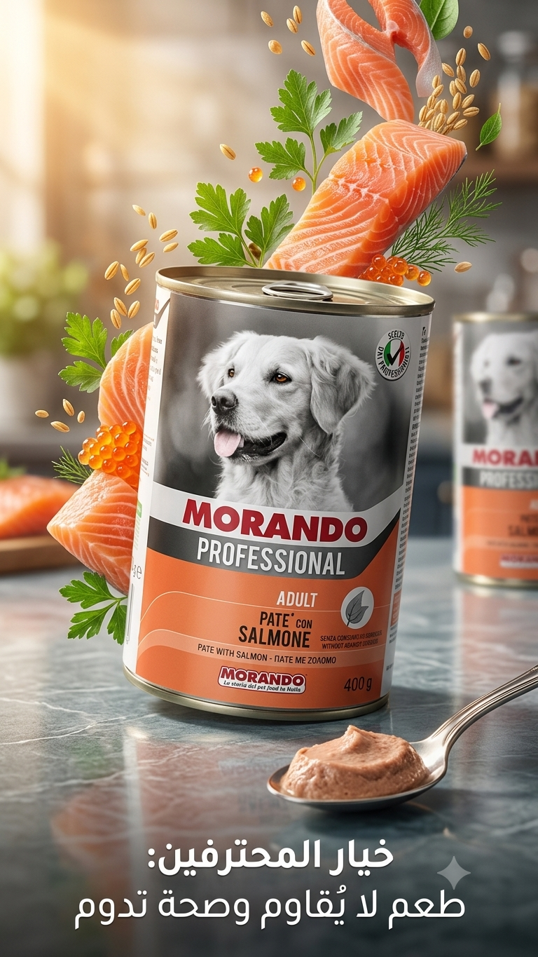 MORANDO Professional Adult Salmon Pate Wet Dog Food - 400g