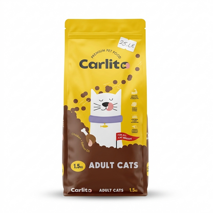Carlito Premium Pet Food Adult Cats - Chicken + Salmon Recipe - 1.5kg