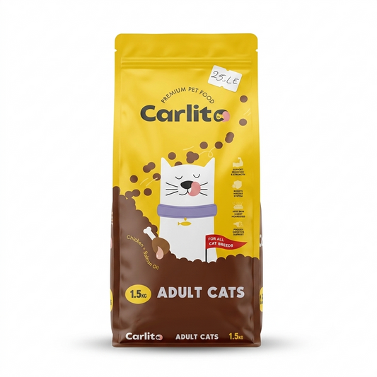 Carlito Premium Pet Food Adult Cats - Chicken + Salmon Recipe - 1.5kg