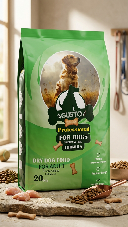 Gusto Professional Dry Dog Food Chicken & Rice - 20kg