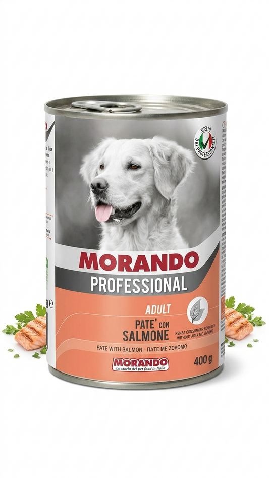 MORANDO Professional Adult Salmon Pate Wet Dog Food - 400g