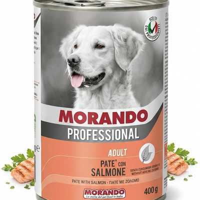 MORANDO Professional Adult Salmon Pate Wet Dog Food - 400g