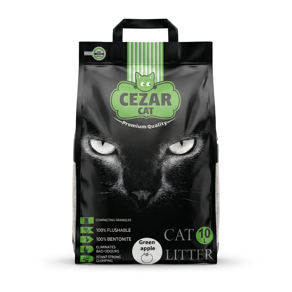 CEZAR Cat Litter - Green Apple Scent