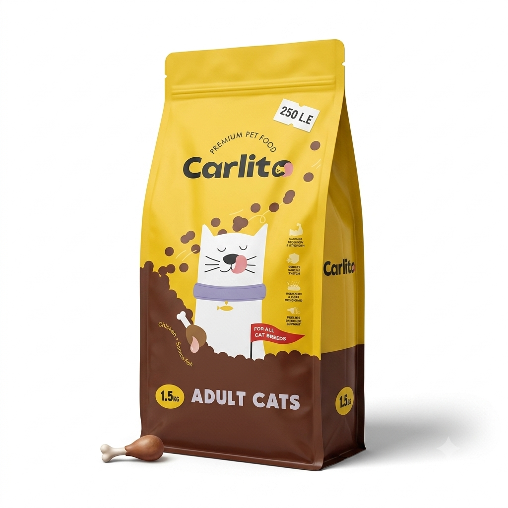 Carlito Premium Pet Food Adult Cats - Chicken + Salmon Recipe - 1.5kg