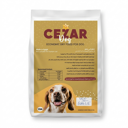 CEZAR Dog Economic Dry Food for Dog  15kg