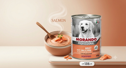 MORANDO Professional Adult Salmon Pate Wet Dog Food - 400g