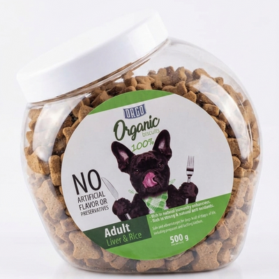 DURO Organic Adult Dog Biscuits Liver & Rice - 500g