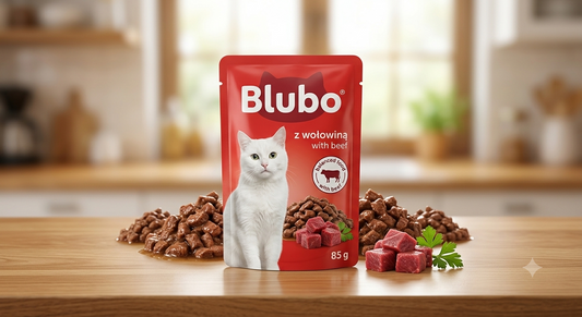 Blubo Wet Cat Food with Beef - 85g