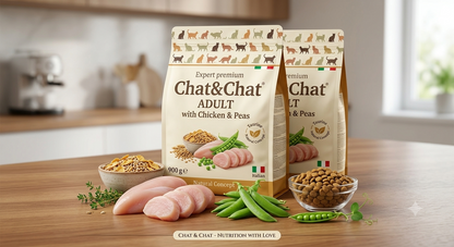 Chat & Chat Expert Premium Adult Cat Food Chicken & Peas - 900g