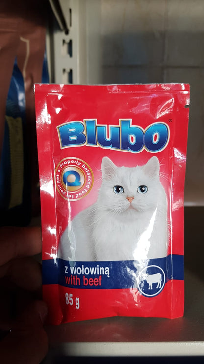 Blubo Wet Cat Food with Beef - 85g