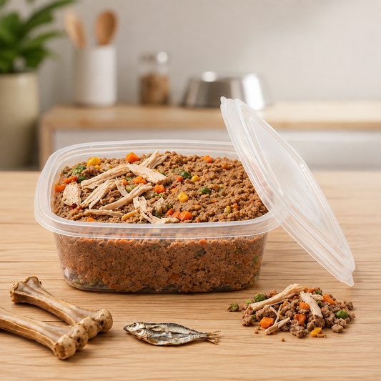وجبة طازجة متوازنة للقطط والكلاب – 1 كجم
Fresh Balanced Meal for Cats & Dogs – 1 kg