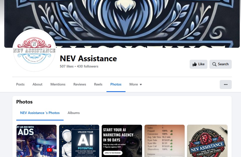 nev assistance facebook page